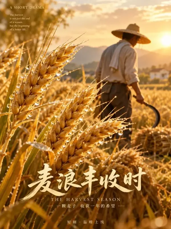 《麦穗金黄时》- 黄果短剧热播榜第2名封面 《麦穗金黄时》- 黄果短剧热播榜第2名封面