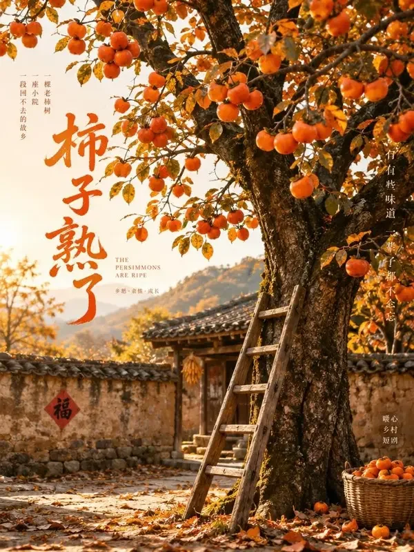 《柿子树下》封面 《柿子树下》封面